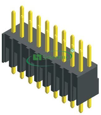Pitch:2.54X2.54mm Pin Header Dual Row Base 7.4mm Dip Type