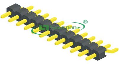 Pitch:2.54mm(0.1”) Pin Header Single Row Right Angle S.M.T