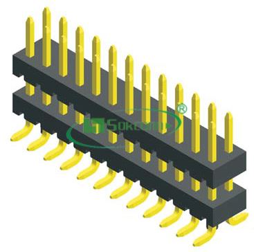 Pitch:2.00X2.00mm Board Spacer Dual Row With Post S.M.T