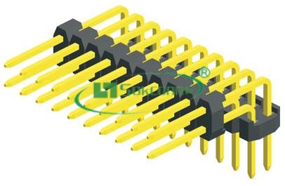 Pitch:2.00X2.00mm Board Spacer Dual Row Right Angle Dip Type