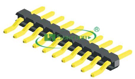 Pitch:2.00mm(0.079”) Pin Header Single Row Right Angle S.M.T