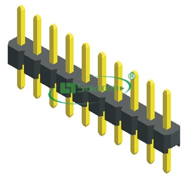 Pitch:2.00mm(0.079”) Pin Header Single Row Straight Type