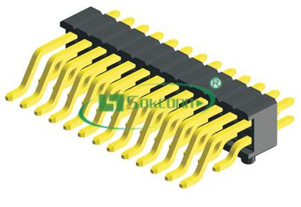 Pitch:1.27X1.27mm 0.40 SQ Pin Pin Header Board Spacer Dual Row S.M.T