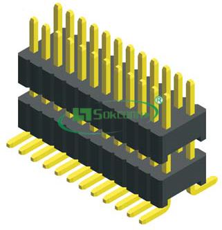 Pitch:1.27X2.54mm 0.46 SQ Pin Pin Header Board Spacer Dual Row S.M.T