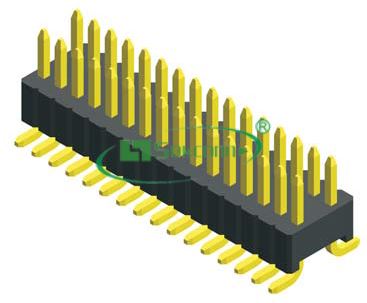 Pitch:1.27X2.54mm 0.46 SQ Pin Pin Header Dual Row S.M.T