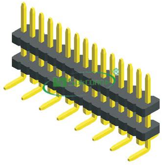Pitch:1.27mm(0.05”) 0.40 SQ Pin Board Spacer Single Row S.M.T