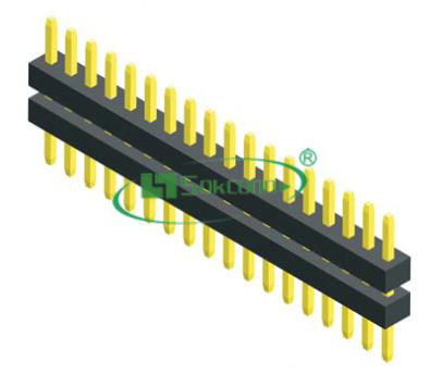 Pitch:1.00mm(0.039”) Single Row Pin Header Dip Type