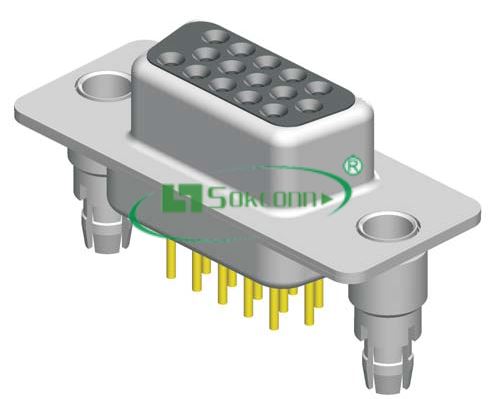 名称：D-SUB High Density Female S/T Type With Screw