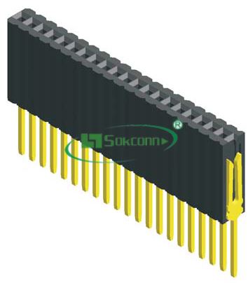 名称：Pitch:1.27mm(0.05”) Female Header Single Row 8.5mm Height Type