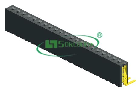 名称：Pitch:1.27mm(0.05”) Female Header Single Row Right Angle Type