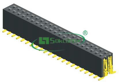 名称：Pitch:1.27X1.27mm(0.05”) Female Header S.M.T