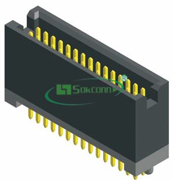 名称：Pitch:1.27X1.27mm(0.05”X0.05”) Box Header Of Various Heights Series Dip Type