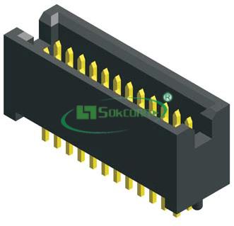 名称：Pitch:1.27X1.27mm(0.05”X0.05”) Box Header Straight With Post Dip Type