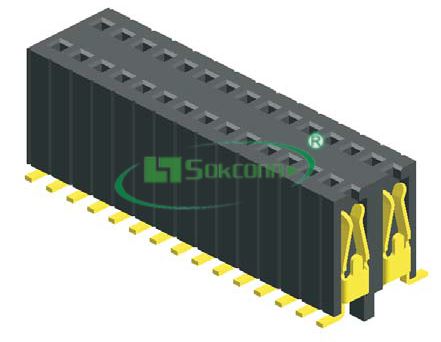 名称：Pitch:1.27X2.54mm Female Header Dual Row S.M.T