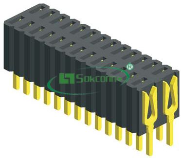 名称：Pitch:1.27X2.54mm Female Header Dual Row Straight Type
