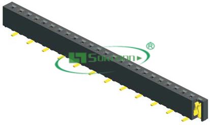 名称：Pitch:2.00mm(0.079”) Female Header Single Row S.M.T