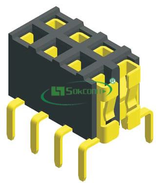 名称：Pitch:2.00X2.00mm Female Header Dual Row Bottom Entry Type