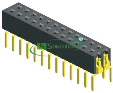 名称：Pitch:2.00X2.00mm Female Header Dual Row Bottom Entry Type