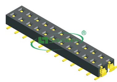 名称：Pitch:2.00X2.00mm Female Header Dual Row Wiht Post S.M.T