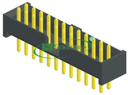 名称：Pitch:2.00X2.00mm(0.079”X0.079”) Box Header Dual Row Dip Type
