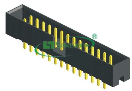 名称：Pitch:2.00X2.00mm(0.079”X0.079”) Box Header Straight Dip Type