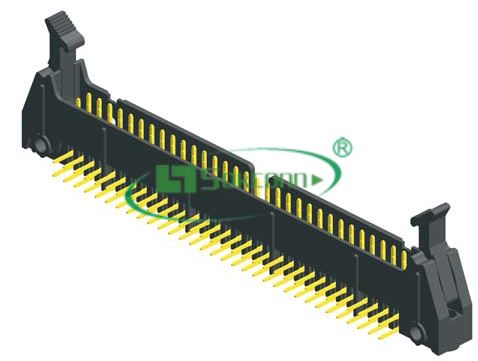 名称：Pitch:2.54X2.54mm Box Header With Lock Right Angle Type