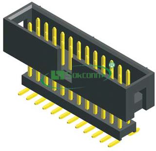 名称：Pitch:2.54X2.54mm(0.1”X0.1”) Shrouded Header S.M.T