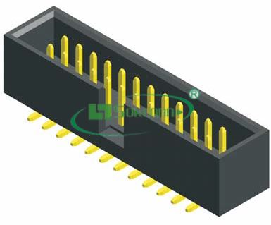 名称：Pitch:2.54X2.54mm(0.1”X0.1”) Box Header S.M.T